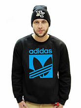 Спортивна кофта Adidas, Адідас, світшот адідас, трикотаж, чоловічий, чорного кольору,