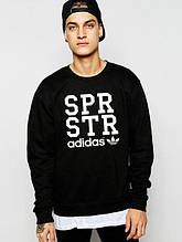 Спортивна кофта Adidas, Адідас, світшот адідас, трикотаж, чоловічий, чорного кольору,