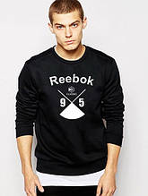 Спортивна кофта Reebok, Рібок, світшот, трикотаж, чоловічий, чорного кольору,