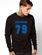 Спортивна кофта Reebok, Рібок, світшот, трикотаж, чоловічий, чорного кольору,