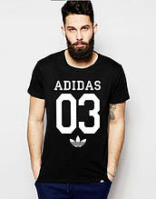Футболка Адідас чоловіча бавовняна, спортивна літня футболка Adidas, Турецький бавовна,