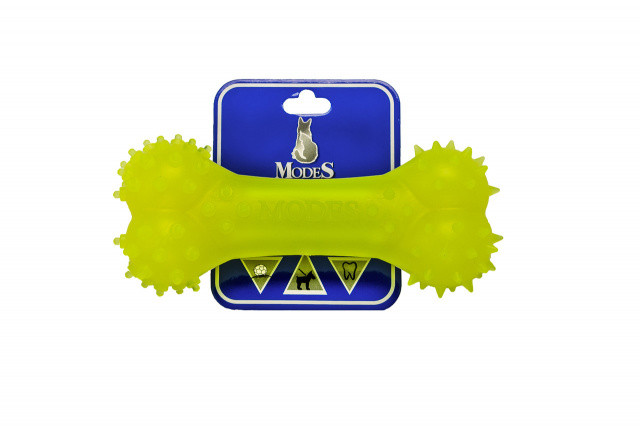 Іграшка для собак кістку MODES Denta для собак жовта розмір S-12см