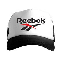 Спортивна кепка Reebok, Рібок, тракер, річна кепка, чоловічий, жіночий,чорного й білого кольору,