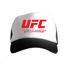 Спортивна кепка UFC, ЮФС, тракер, річна кепка, чоловічий, жіночий, чорного й білого кольору,