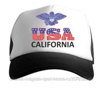 Кепка Тракер чорна California USA (люкс )