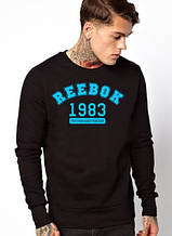 Спортивна кофта Reebok, Рібок, світшот, трикотаж, чоловічий, чорного кольору,