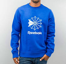 Спортивна кофта Reebok, Рібок, світшот, трикотаж, чоловічий, синього кольору,