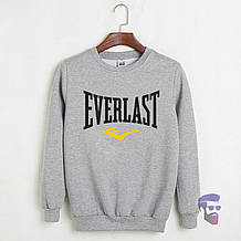Спортивна кофта Everlast, Еверласт, світшот, трикотаж, чоловічий, сірого кольору,