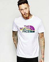 Чоловіча футболка The North Face, чоловіча футболка Норс Фейс, спортивна, брендовий,біла,