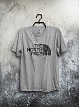 Чоловіча футболка The North Face, чоловіча футболка Норс Фейс, спортивна, брендовий, сіра,
