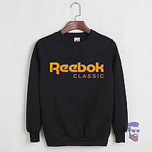 Спортивна кофта Reebok, Рібок, світшот, трикотаж, чоловічий, чорного кольору,
