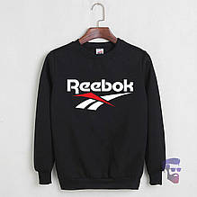 Спортивна кофта Reebok, Рібок, світшот, трикотаж, чоловічий, чорного кольору,