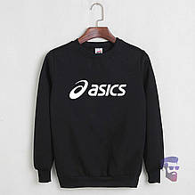 Спортивна кофта Asics, Асикс, світшот, трикотаж, чоловічий, чорного кольору,