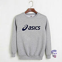 Спортивна кофта Asics, Асикс, світшот, трикотаж, чоловічий, сірого кольору,
