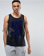 Чоловіча майка Nike Just Do It чорного кольору (люкс )