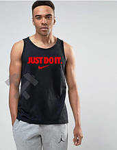 Чоловіча майка Nike Just Do It чорного кольору (люкс )