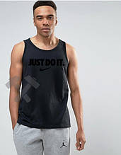 Чоловіча майка Nike Just Do It чорного кольору (люкс )