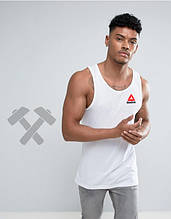Чоловіча майка Reebok білого кольору (люкс )