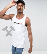 Чоловіча майка Reebok білого кольору (люкс )