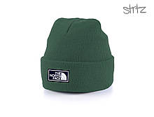 Шапка The North Face зеленого кольору (люкс )