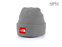 Шапка The North Face сірого кольору (люкс )