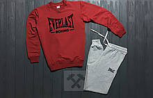 Спортивний костюм Everlast червоний з сірим (люкс )