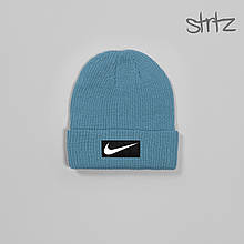 Шапка Nike блакитного кольору (люкс )