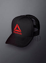 Спортивна кепка Reebok, Рібок, тракер, річна кепка, чоловічий, жіночий, чорного кольору,