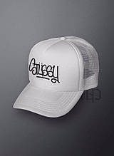 Спортивна кепка Stussy, Стусси, тракер, річна кепка, чоловіча, жіноча, білого кольору,