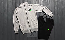 Спортивний костюм Nike чорного і сірого кольору (люкс )
