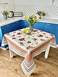 Скатертина на квадратний стіл, 137 х 137 см., гобелен, фото 2