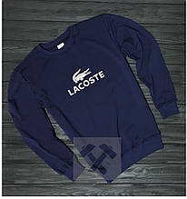 Спортивна кофта Lacoste, Лакосте, світшот, трикотаж, чоловічий, синього кольору,