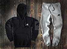 Спортивний костюм New Balance чорного і сірого кольору (люкс )