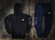 Спортивний костюм New Balance чорного і синього кольору (люкс )