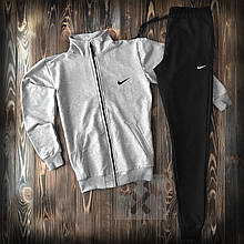 Спортивний костюм Nike сірого і чорного кольору (люкс )