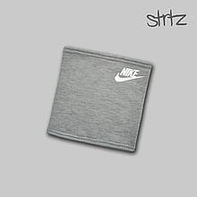 Теплий горловик Nike сірого кольору (люкс )