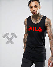 Чоловіча майка Fila чорного кольору (люкс )