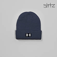 Шапка Under Armour синього кольору (люкс )