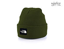 Шапка The North Face оливкового кольору (люкс )