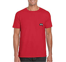 Чоловіча футболка Stussy, чоловіча футболка Стуси, спортивна, брендовий, бавовна, червона,