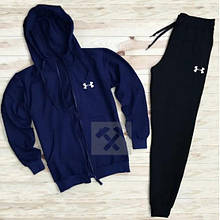 Спортивний костюм Under Armour синього і чорного кольору (люкс )