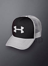 Спортивна кепка Under Armour, Андер Армор, тракер,річна кепка,унісекс,сірого і чорного кольору,