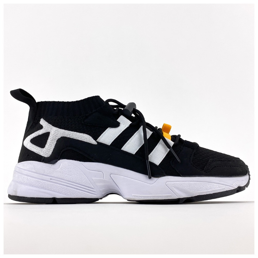 Чоловічі кросівки Adidas Consortium Falcon Black, чорно-білі кросівки адідас консортіум фалкон чорні, фото 1