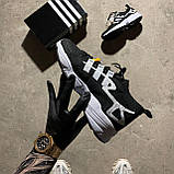 Чоловічі кросівки Adidas Consortium Falcon Black, чорно-білі кросівки адідас консортіум фалкон чорні, фото 9