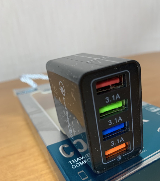 Зарядное устройство для мобильного телефона Fast Charge 4USB Черный - фото 1 - id-p1452205295