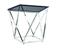 Журнальний стіл Vetro Mebel CP-2 тонований + срібло