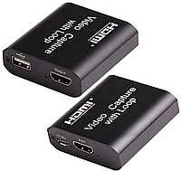 USB HDMI Game Capture адаптер видеозахвата сквозной, для организации стриминга