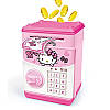 Електронна Скарбничка сейф я Hello Kitty з кодовим замком + купюроприймач, фото 2