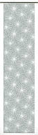 Рулонные жалюзи - сменная ткань, бледно-бирюзовый с цветами, без крепления, 60x245 см