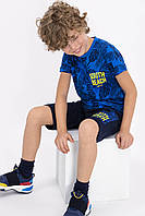 Подростковая летняя пижама, комплект для отдыха (футболка+бриджи) для мальчика ТМ Roly Poly, р.9-14 лет